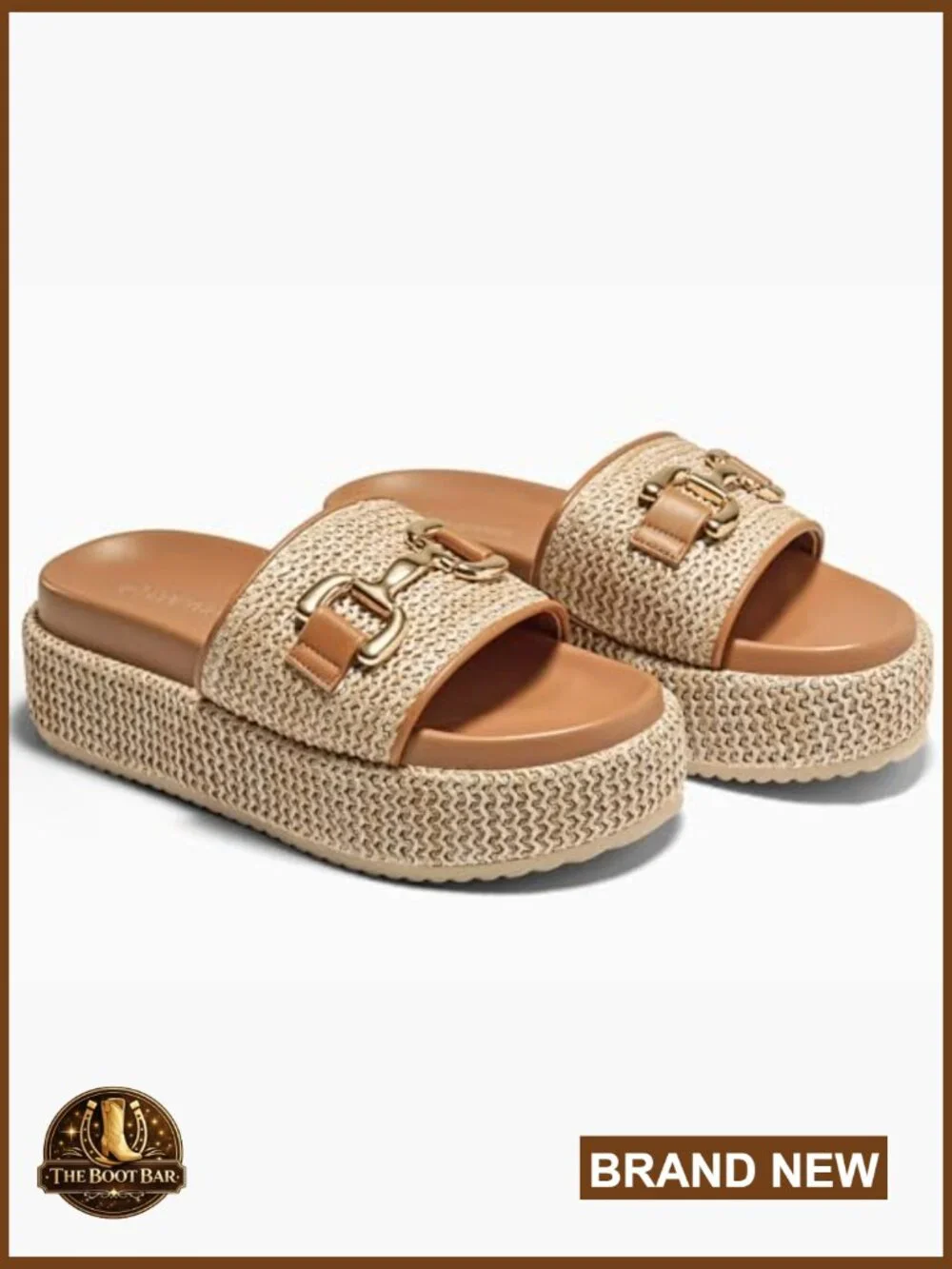 Womens Platform Sandals Espadrilles Metal Chain Slip on Open Toe Beach Slides - Picture 5 of 7